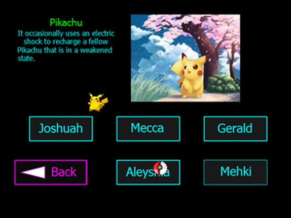 Pokemon Numbers 1 to 50 screenshot