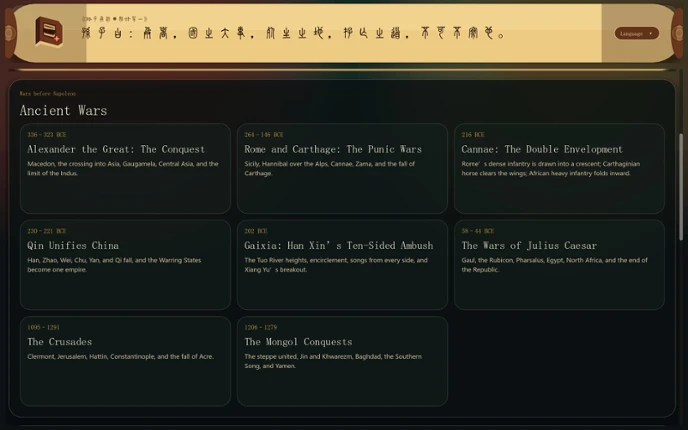 Historical War：The Animation Image