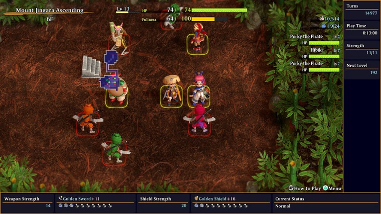 Shiren the Wanderer: The Mystery Dungeon of Serpentcoil Island screenshot