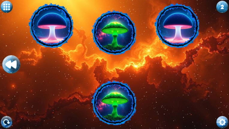 Space Memory: Mushrooms screenshot
