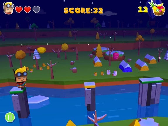 Tiny Jumper Justin: Fruit Rush screenshot