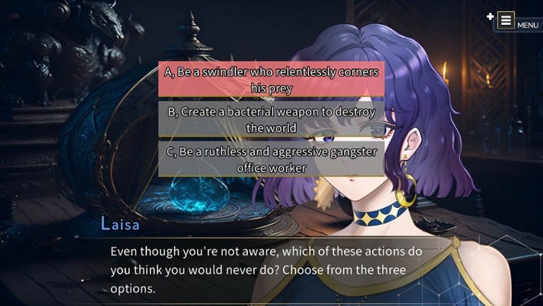 Angel Whisper: The Suspense Visual Novel Left Behind by a Game Creator. screenshot