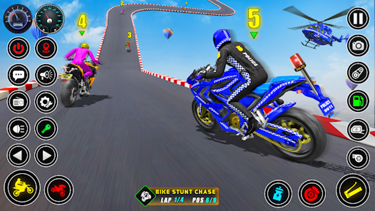 Police bike Stunt Bike Racing screenshot