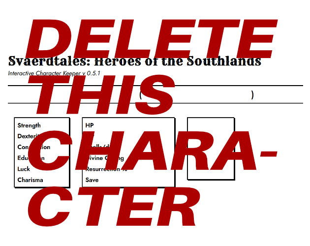Games like Delete this Character