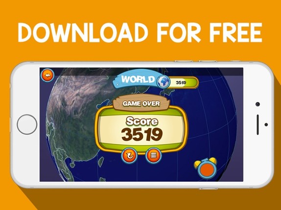 GEO GLOBE QUIZ 3D - Free World City Geography Quizz App Image