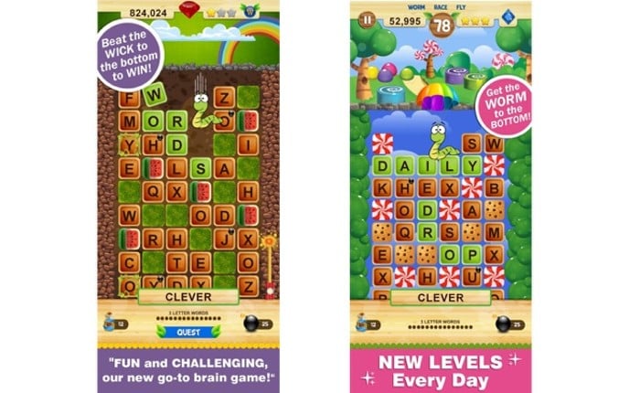Word Wow - Help a worm out! screenshot