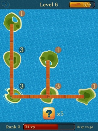 Bridges Brain Train: Logic puzzles for people who love to connect screenshot