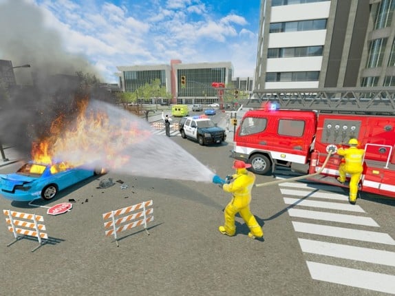 Fire Truck Game 911 Emergency screenshot