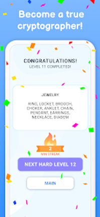 Cipher Master Word Puzzle Game screenshot