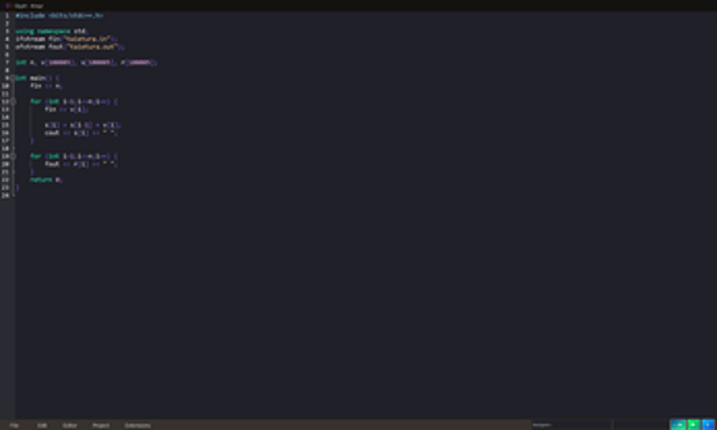 Glyph IDE screenshot