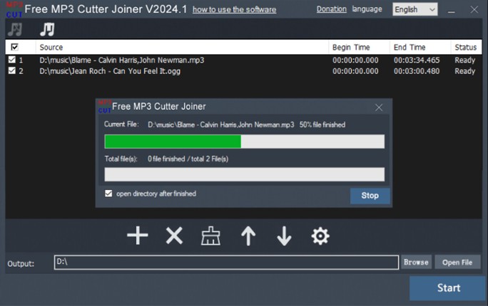Free MP3 Cutter Joiner screenshot