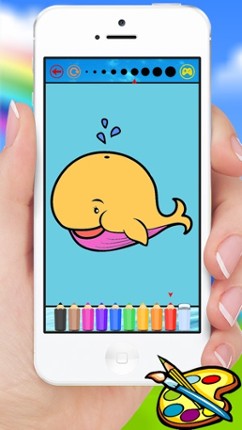 Sea Animals &amp; Mermaid Coloring Book - Drawing Painting Kids Image