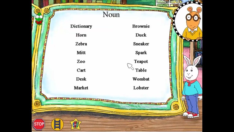 Arthur's Reading Games screenshot