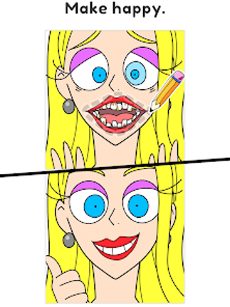 Draw Happy Beauty - draw games screenshot