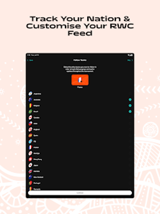 Men's Rugby World Cup 2027 screenshot