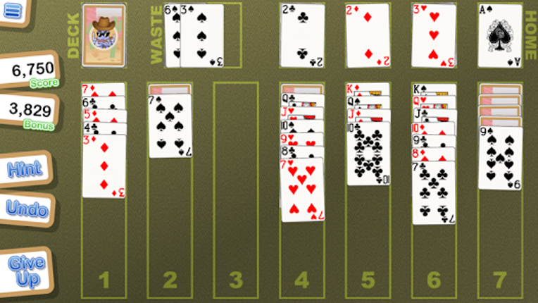 Crystal Klondike Solitaire Image