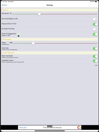 K9 Euchre screenshot