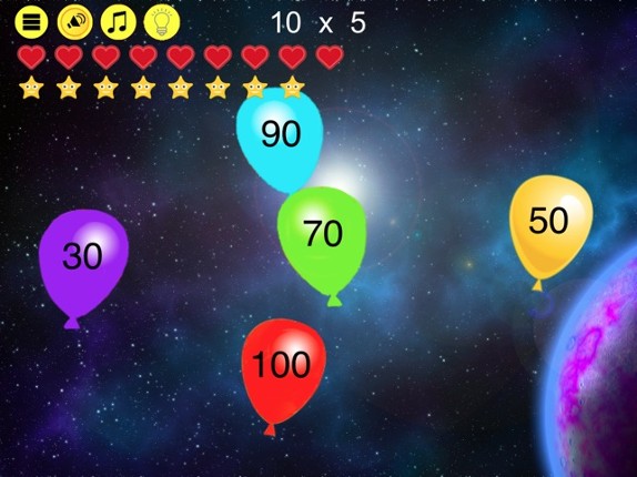 Times Tables Balloon Pop screenshot