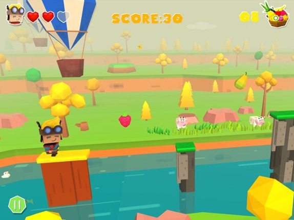 Tiny Jumper Justin: Fruit Rush screenshot