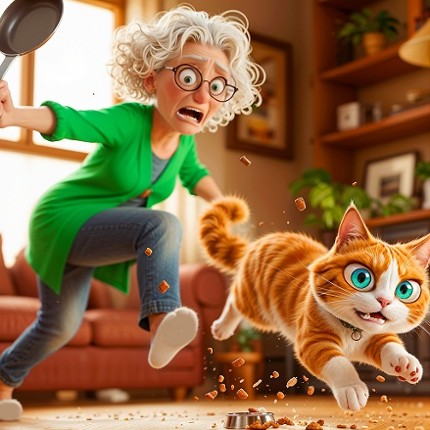 Angry Gran Vs Pet Cat Sim Game Image