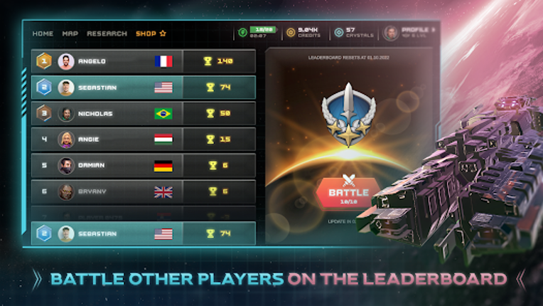 Galaxy Arena Space Battles Image