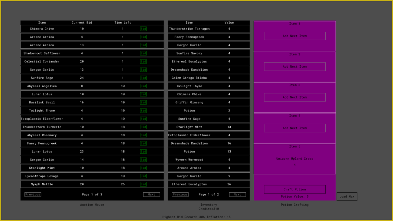 Games like Auction Inflation