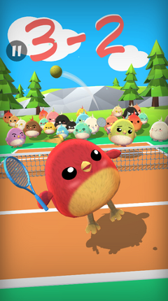 Cute Birds Tennis Image