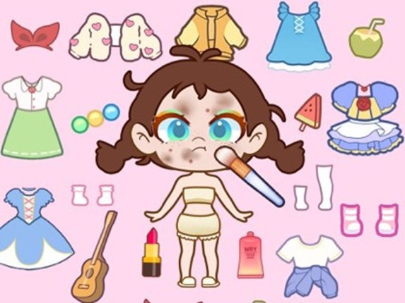 Paint Doll Dress Up Game Cover