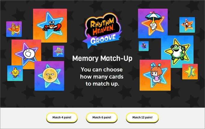 Rhythm Heaven Groove: Memory Match-Up screenshot