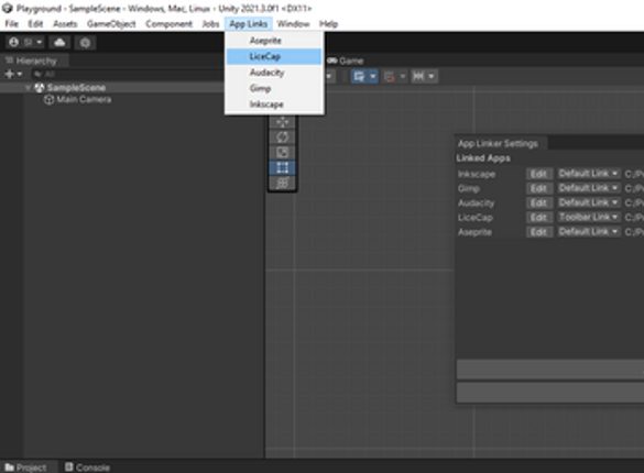 Unity App Linker screenshot