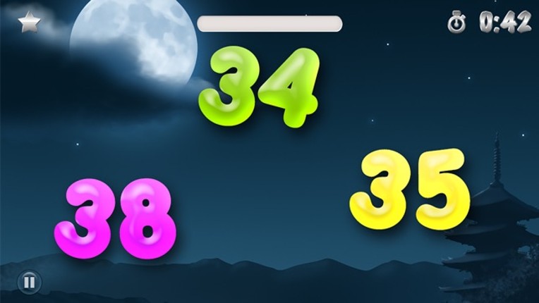 123 Ninja the First Numbers Slicing Game for Kids screenshot