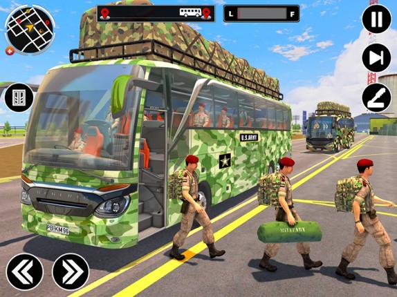 Army Bus Driving Games 3D screenshot