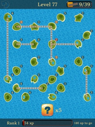 Bridges Brain Train: Logic puzzles for people who love to connect screenshot