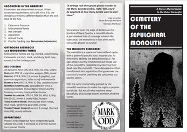 Cemetery of the Sepulchral Monolith screenshot