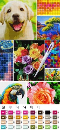Cross stitch : Color by Letter Image