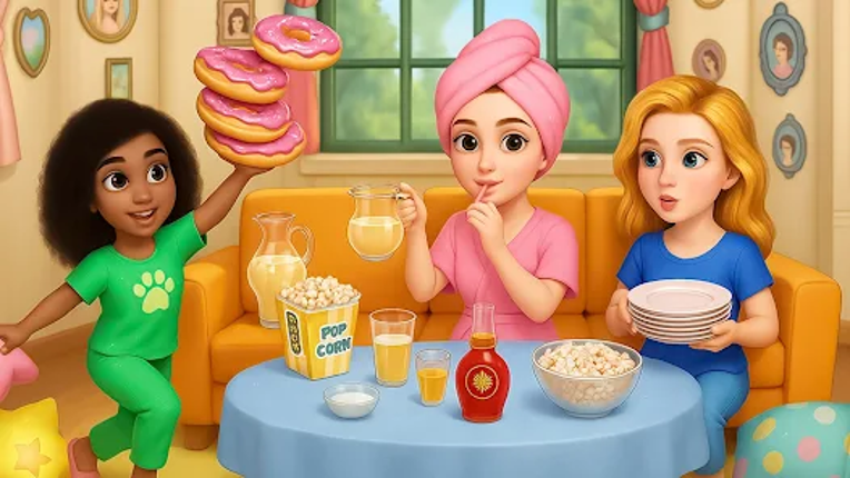 BFF Girls Pajama Party Fun Image