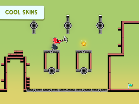 Hammer Climb Stick man Game screenshot