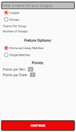 League Table Creator screenshot