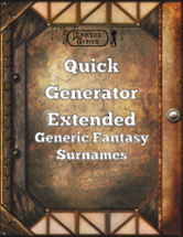 Quick Generator Extended - Generic Fantasy Surnames Image