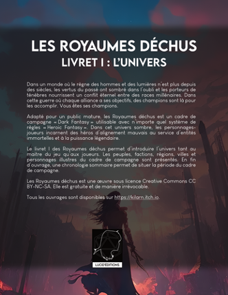 Les Royaumes déchus - Livret I (univers) Image