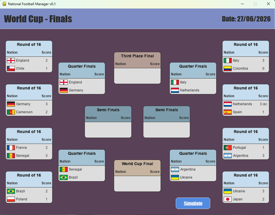 Games like National Football Manager v0.1