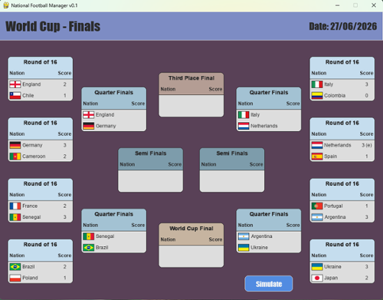 National Football Manager v0.1 Image