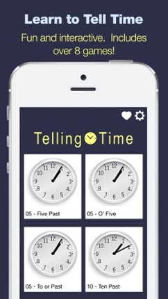 Telling Time - 8 Games to Tell Time screenshot