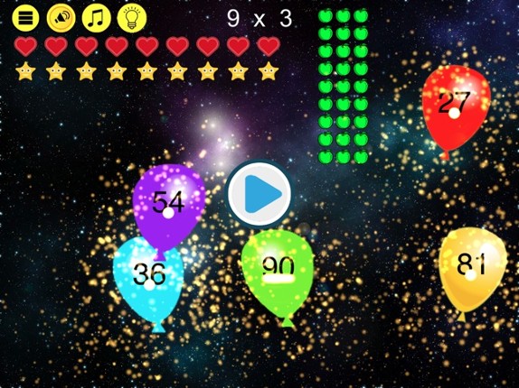 Times Tables Balloon Pop screenshot