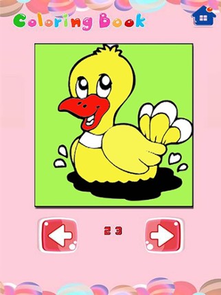 Zafari Cute Animals Coloring Book for Learning Image