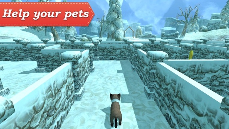 3D Pets in the Maze screenshot