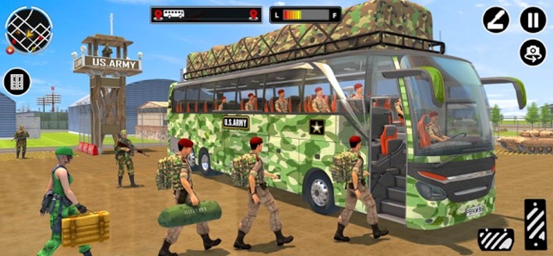 Army Bus Driving Games 3D screenshot