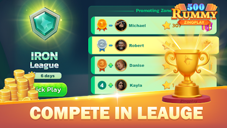 500 Rummy ZingPlay screenshot