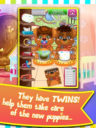 Mommy's Newborn Baby Pet Doctor Salon - my new puppy twins spa games! Image
