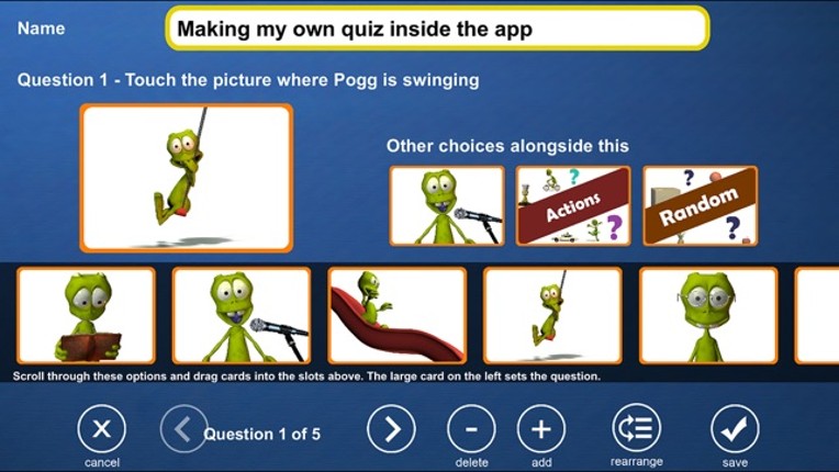 Pogg Cards - flashcards quiz and vocabulary building game plus make your own flashcard quizzes screenshot